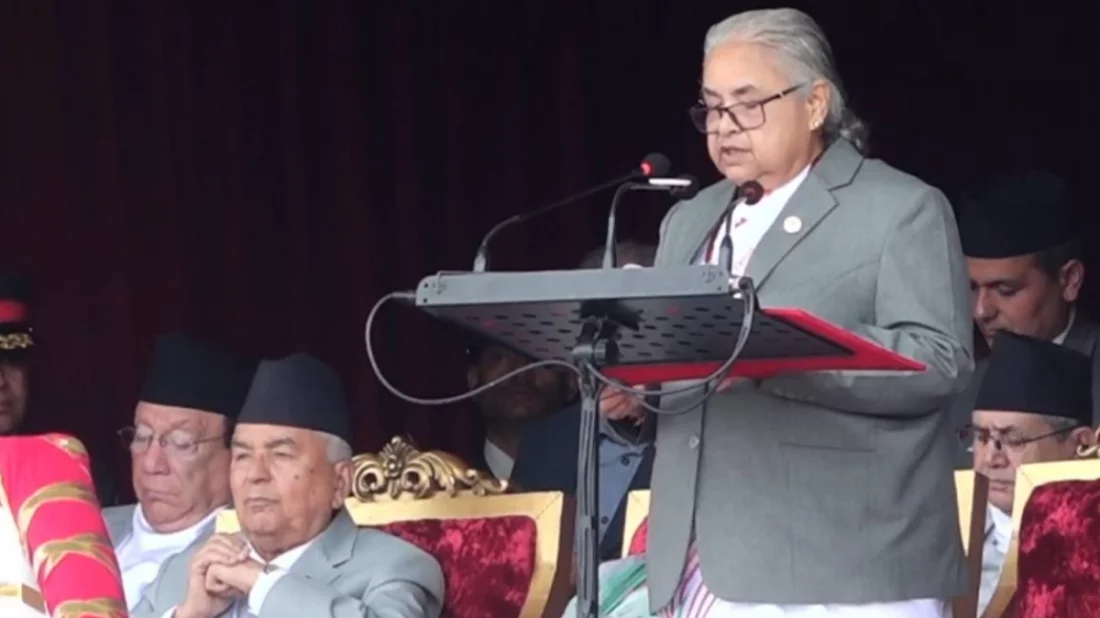 নেপালের অন্তর্বর্তীকালীন সরকারের প্রধান সুশীলা কার্কি।