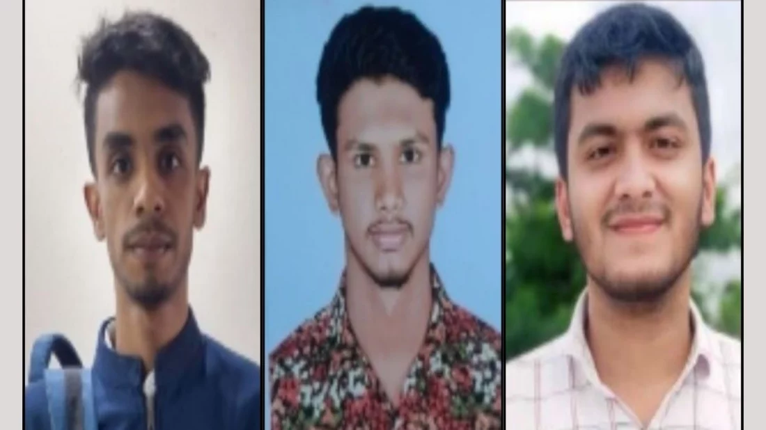 নিহত তিন তরুণ। ছবি: সংগৃহীত