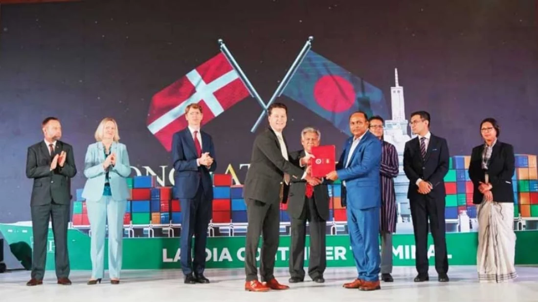 লালদিয়া টার্মিনাল নির্মাণ ও পরিচালনায় ডেনিশ কোম্পানির সঙ্গে চুক্তি সই