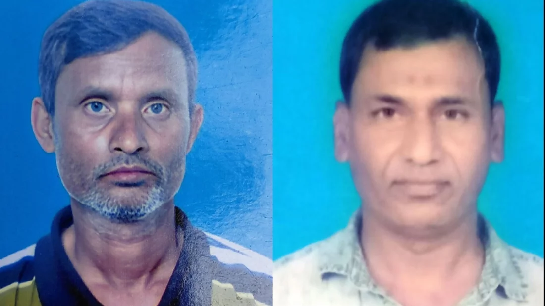 গণপিটুনিতে নিহত রূপলাল ও তার জামাতা প্রদীপ লাল। ফাইল ছবি