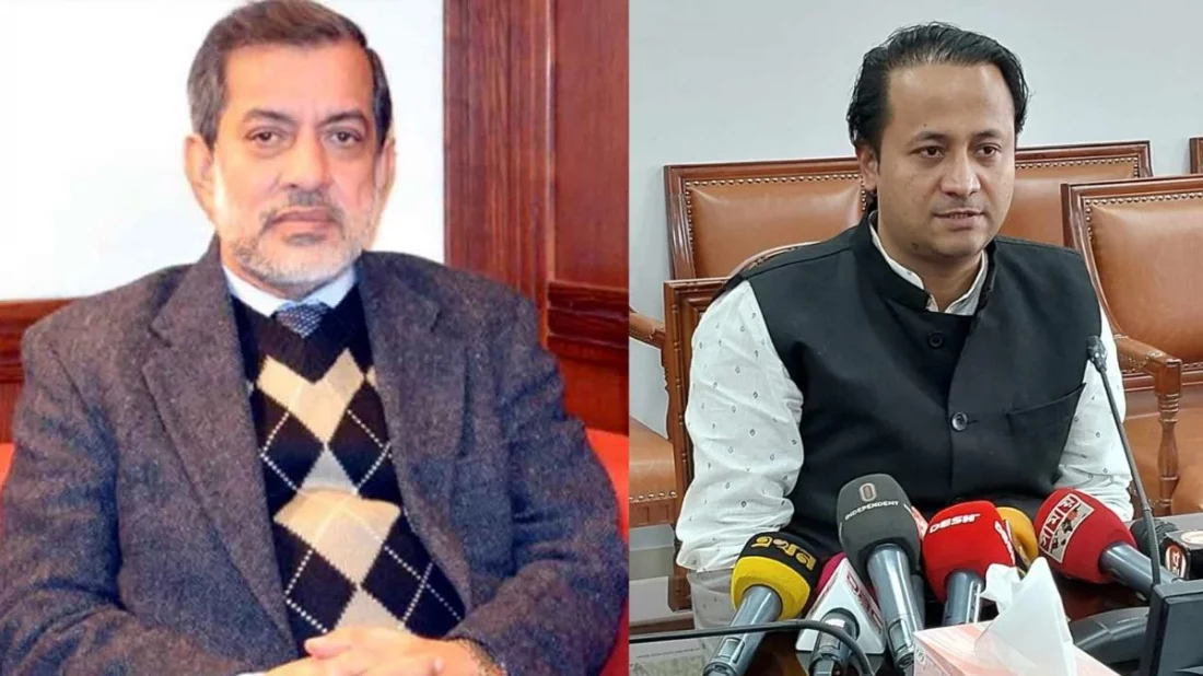 এ বিএম ফজলে করিম চৌধুরী এবং মহিবুল হাসান চৌধুরী নওফেল । কোলাজ ইত্তেফাক
