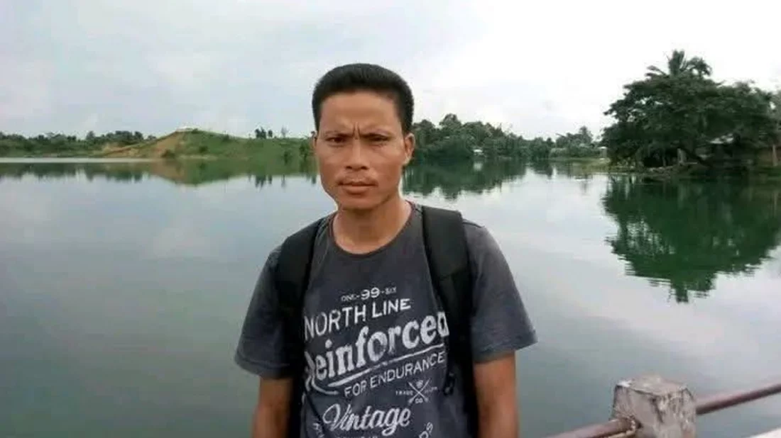 নিহত ইউপিডিএফ কর্মী ধর্মসিং চাকমা। ফাইল ছবি