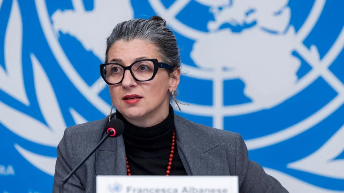 জাতিসংঘের বিশেষ দূত ফ্রানচেসকা আলবানিজ।