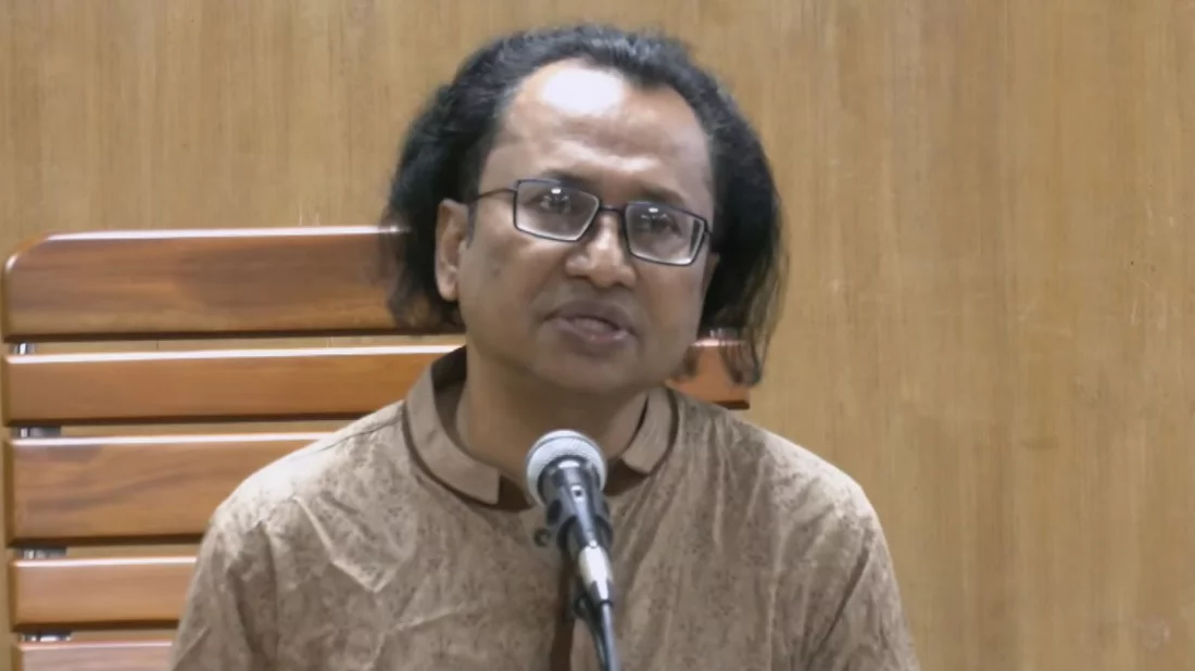 প্রধানমন্ত্রীর তথ্য ও সম্প্রচার উপদেষ্টা ডা. জাহেদ উর রহমান।  ছবি: ভিডিও থেকে