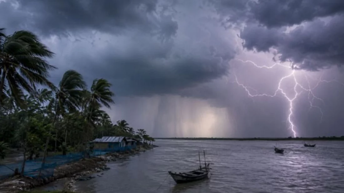 উপকূলীয় তিন জেলায় বজ্রবৃষ্টির আভার্স। ছবি: এআই