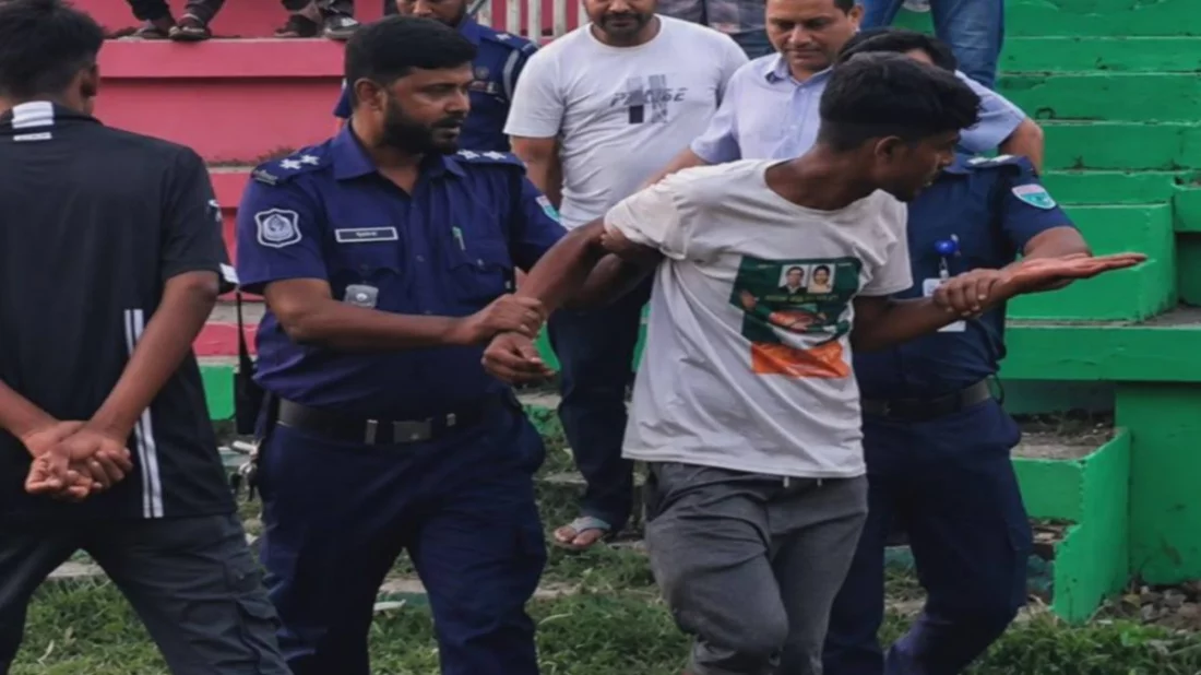 আটক যুবক সোহেল রানা। ছবি: সংগৃহীত