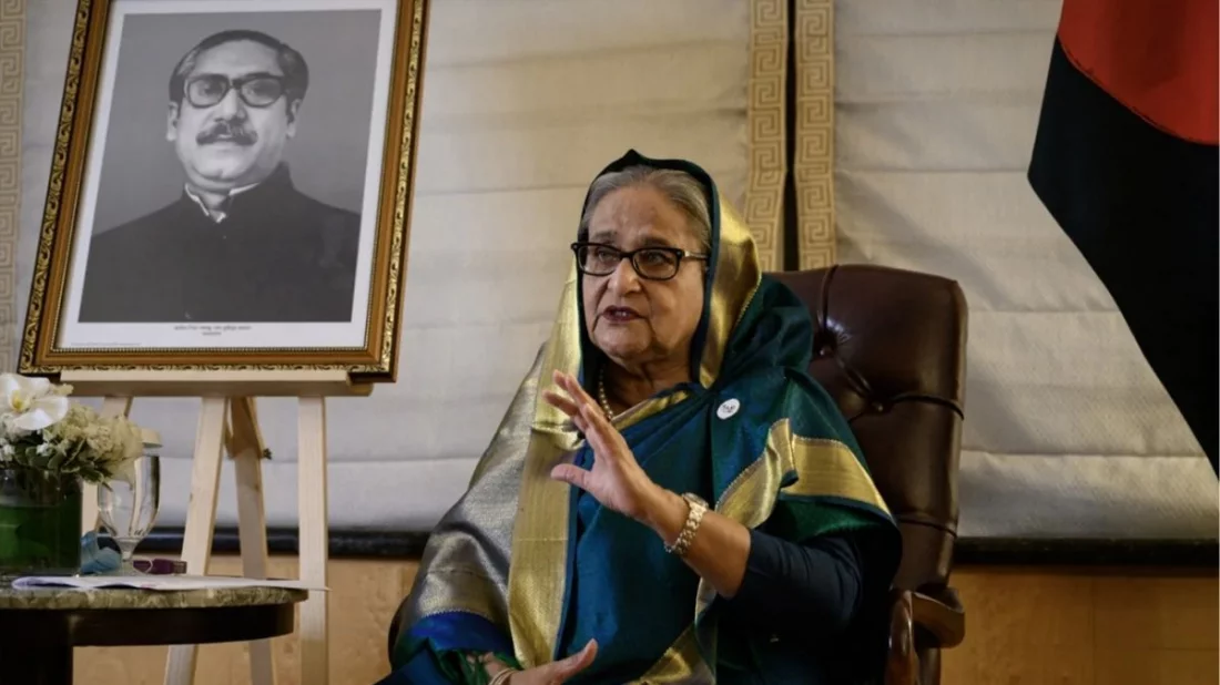 বাংলাদেশের ক্ষমতাচ্যুত সাবেক প্রধানমন্ত্রী শেখ হাসিনা। ছবি: সংগৃহীত