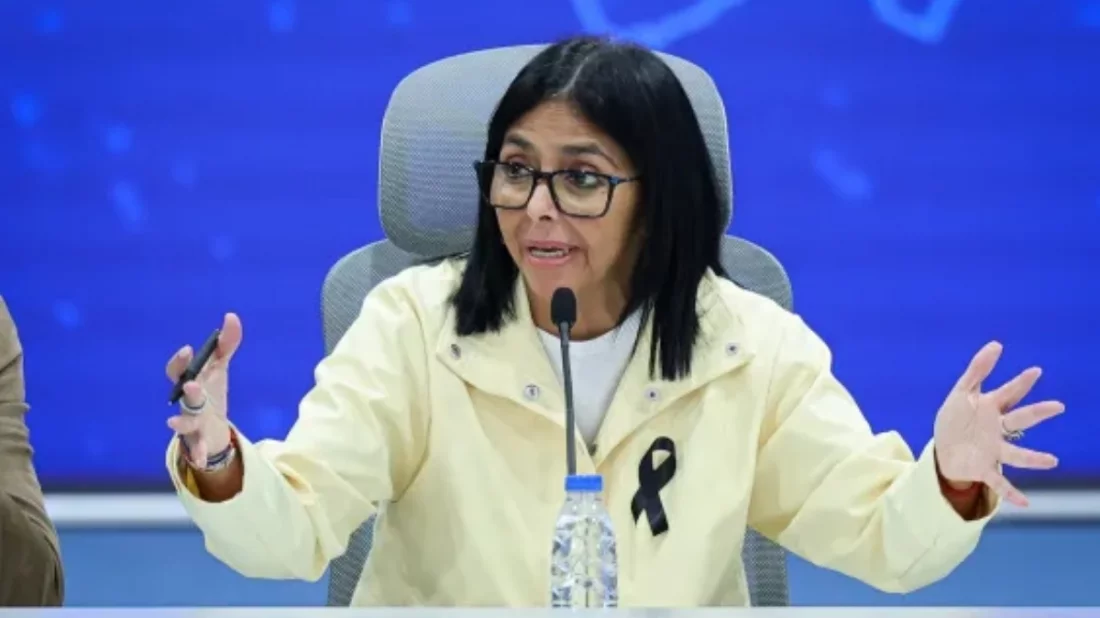 ভেনেজুয়েলার অন্তর্বর্তীকালীন প্রেসিডেন্ট ডেলসি রদ্রিগেজ।