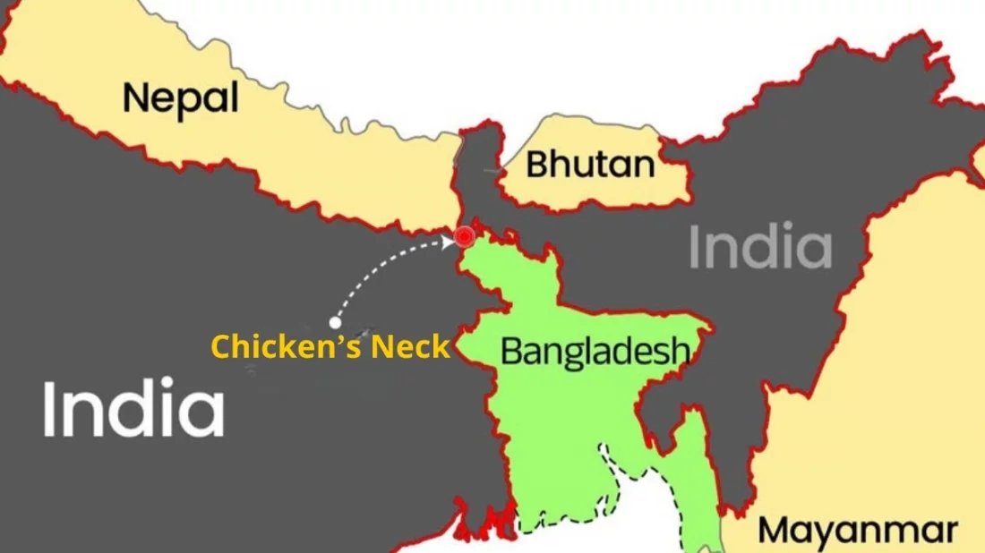 বাংলাদেশ ভারত সীমান্ত সংলগ্ন চিকেনস নেক।