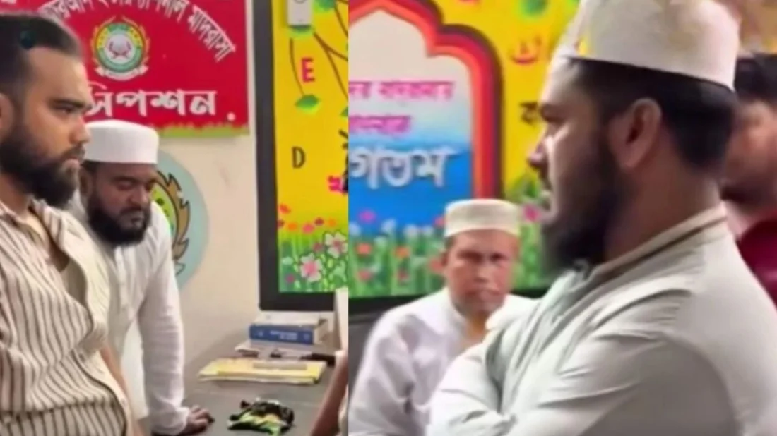 শিশুকে যৌন নিপীড়নের কথা স্বীকার করতেই মাদ্রাসাশিক্ষককে সপাটে চড় বাবার, ভিডিও ভাইরাল