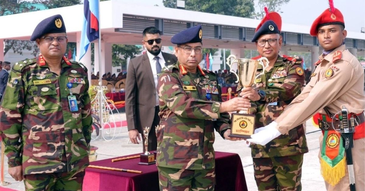 বিএনসিসির বার্ষিক কেন্দ্রীয় ক্যাম্পিং’র সমাপনী কুচকাওয়াজ অনুষ্ঠিত