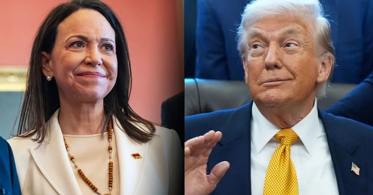 ট্রাম্পকে নিজের নোবেল পদক উপহার দিলেন মাচাদো