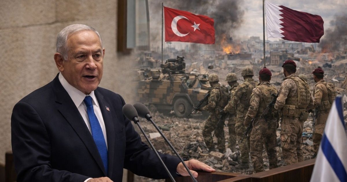 গাজায় তুরস্ক ও কাতারের সেনাদের কোনো স্থান নেই: নেতানিয়াহু