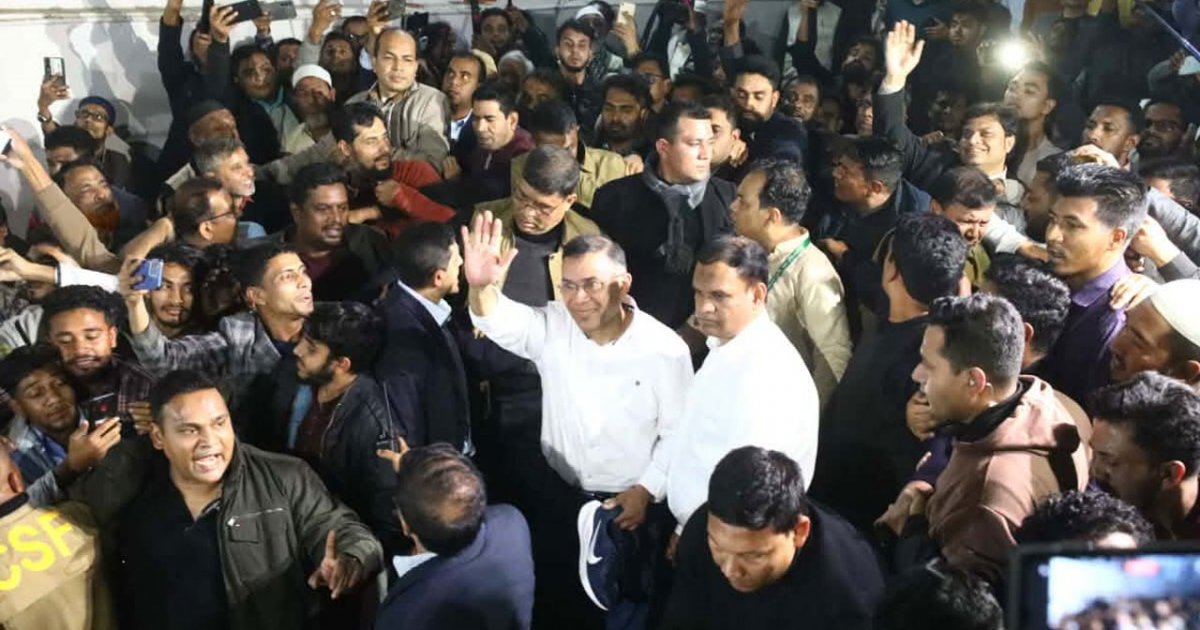 সিলেটে দুলাভাই দুলাভাই স্লোগানে তারেক রহমানকে বরণ