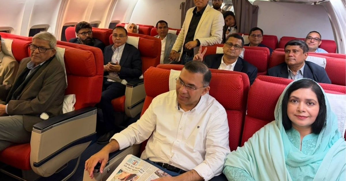 সিলেটের পথে বিএনপির চেয়ারম্যান তারেক রহমান