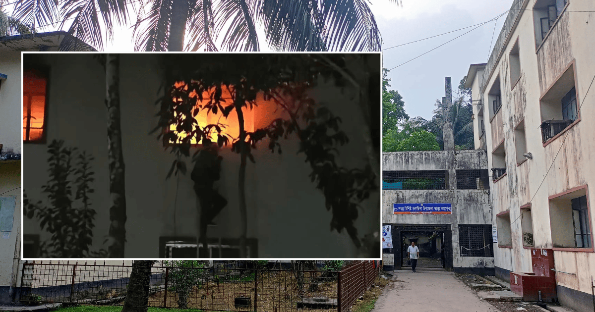 গলাচিপা স্বাস্থ্য কমপ্লেক্সের স্টোর রুমে আগুন, পুড়ল সরকারি ওষুধ-সরঞ্জাম