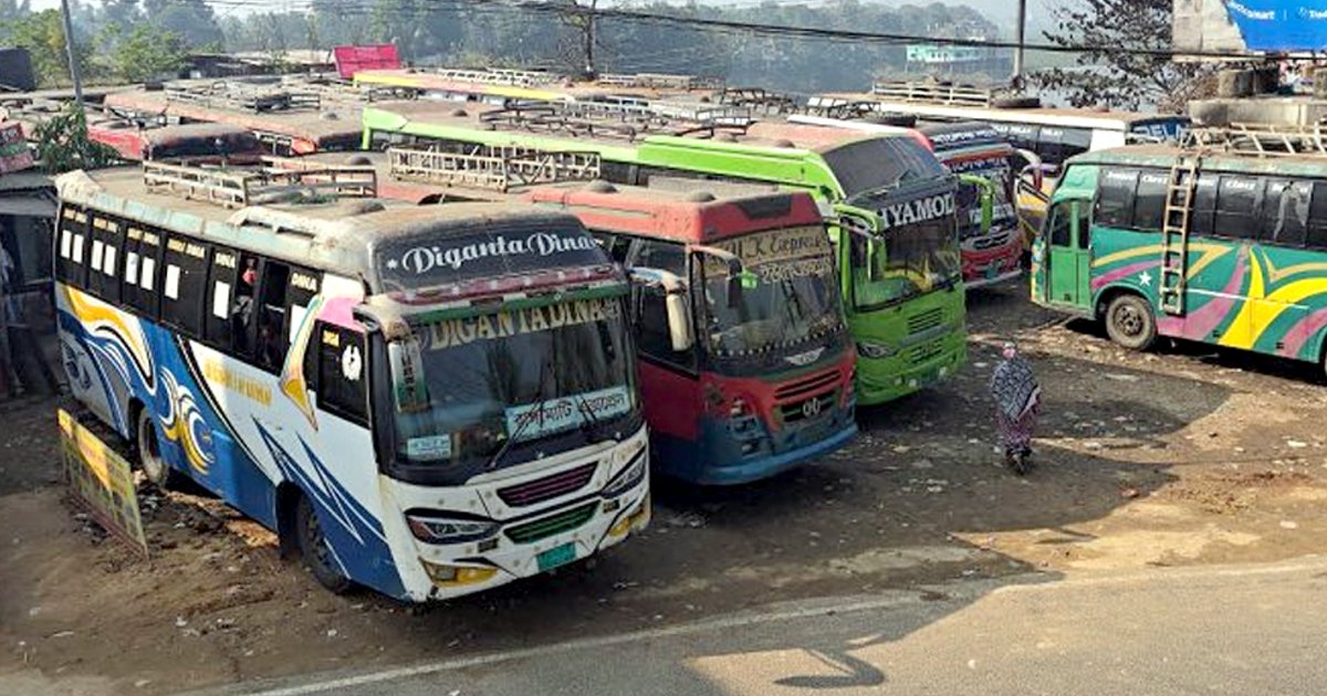 রাঙ্গামাটি থেকে সারা দেশে বাস চলাচল বন্ধ