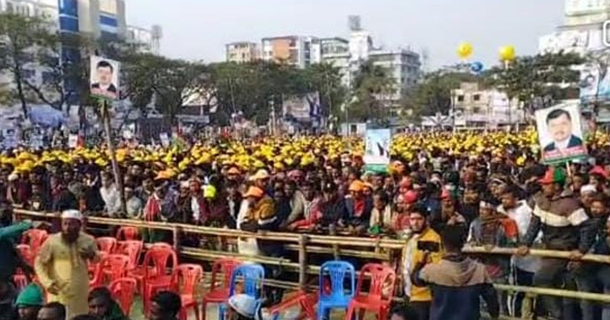 সিলেট আলিয়া মাদ্রাসা মাঠে লাখো জনতার ঢল