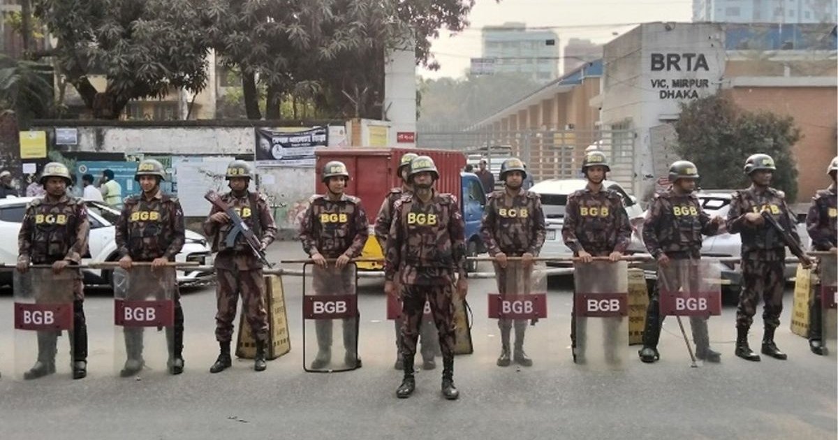 রাজধানীতে বিজিবি মোতায়েন