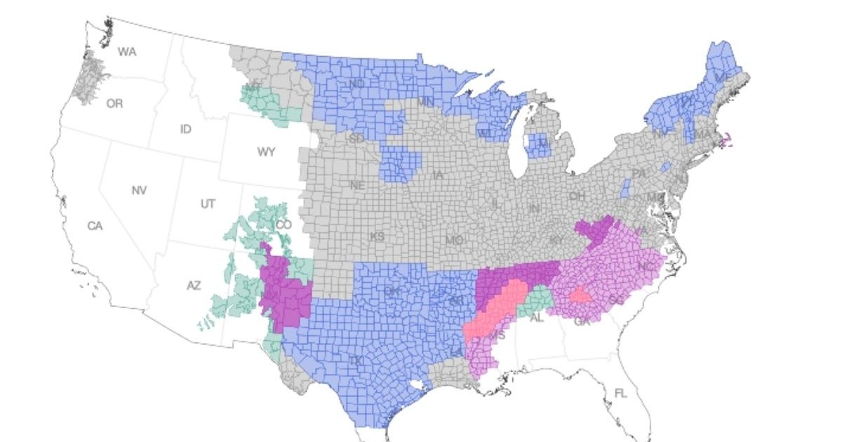 যুক্তরাষ্ট্রে ভয়াবহ তুষার ও শীতকালীন ঝড়ের শঙ্কা, ১০ অঙ্গরাজ্যে জরুরি অবস্থা ঘোষণা