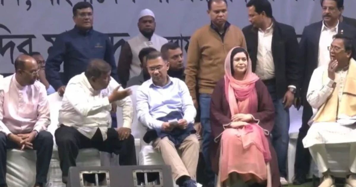 রাজধানীর ভাষানটেকে বিএনপির নির্বাচনী জনসভায় তারেক রহমান