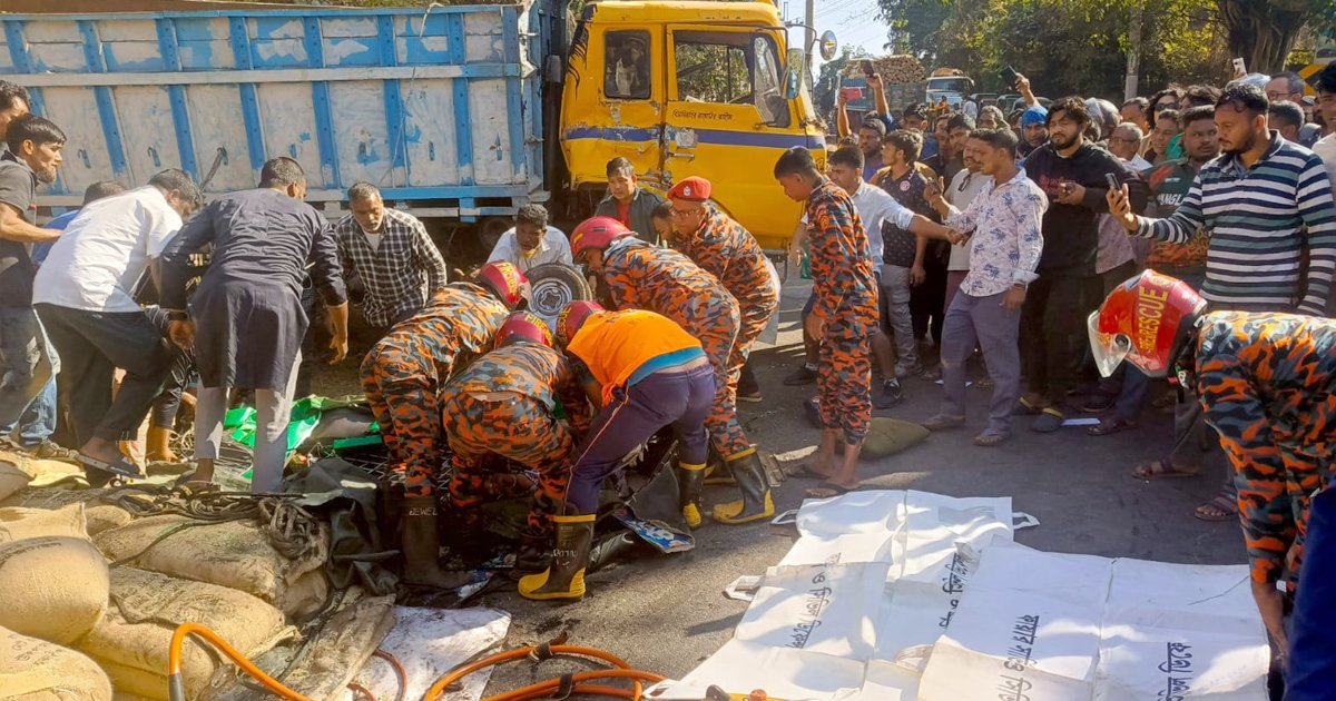 রাঙ্গামাটিতে চাল বোঝাই ট্রাকচাপায় নারী নিহত