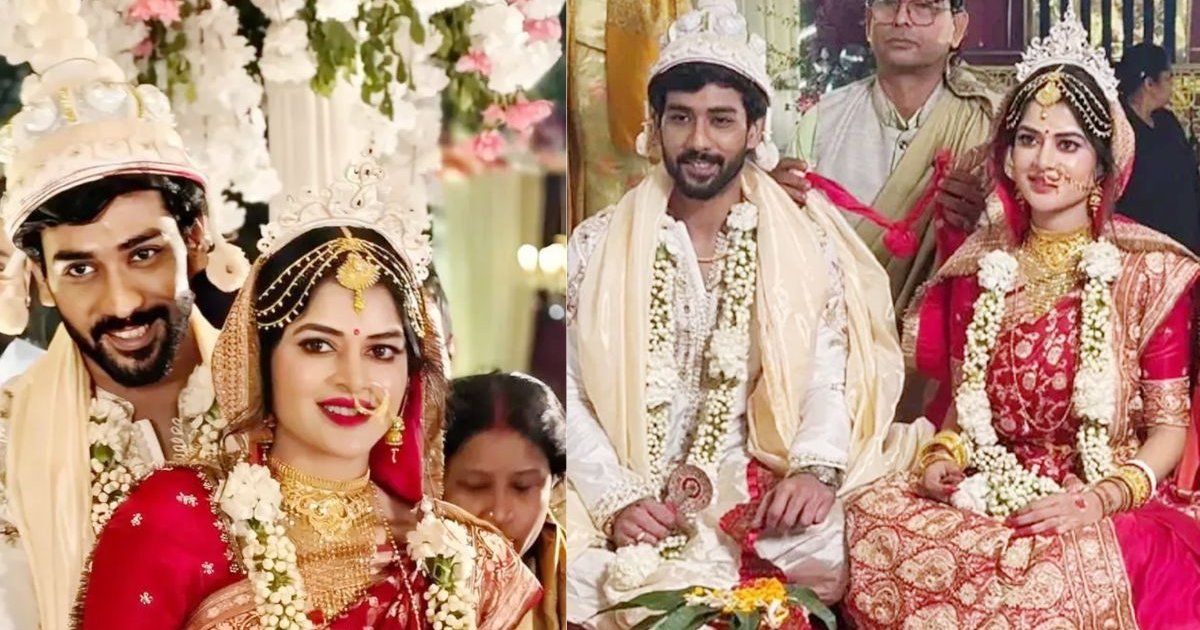 আবারও বিয়ের পিঁড়িতে বসলেন অভিনেত্রী মধুমিতা