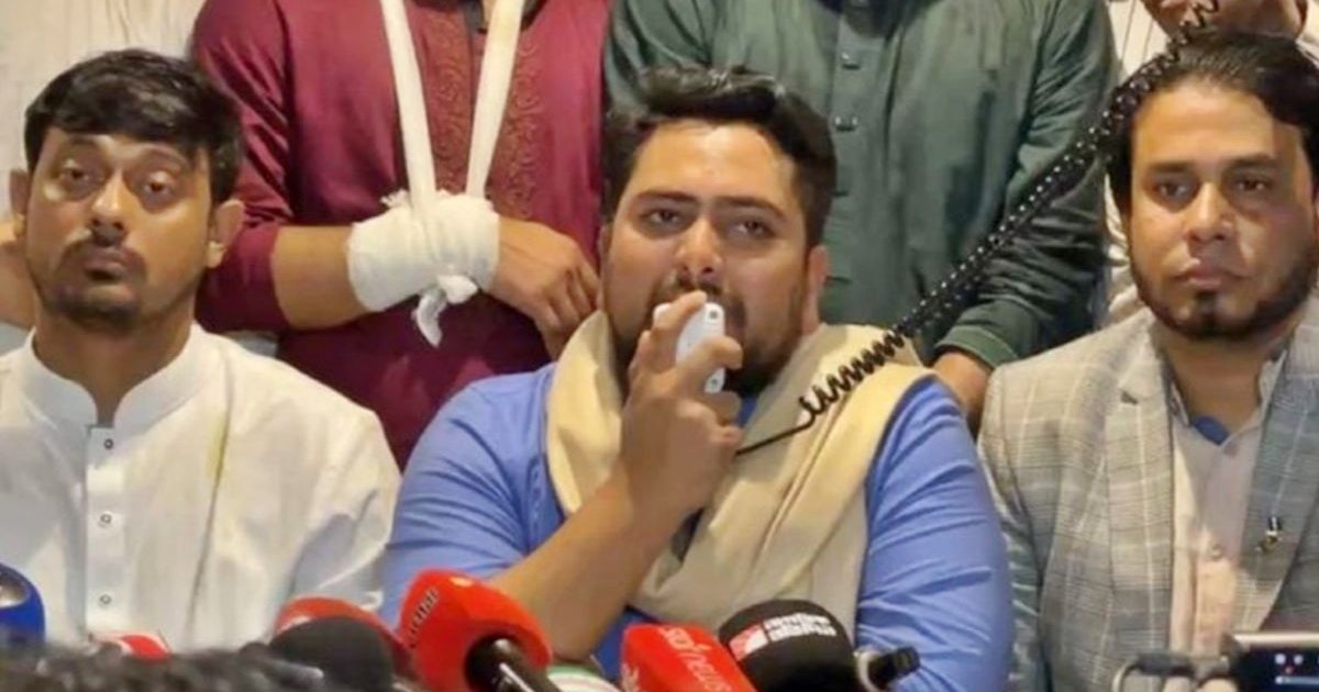 আমাদের প্রার্থীদের ওপর আঘাত এলে পাল্টা আঘাত হবে: নাহিদ ইসলাম