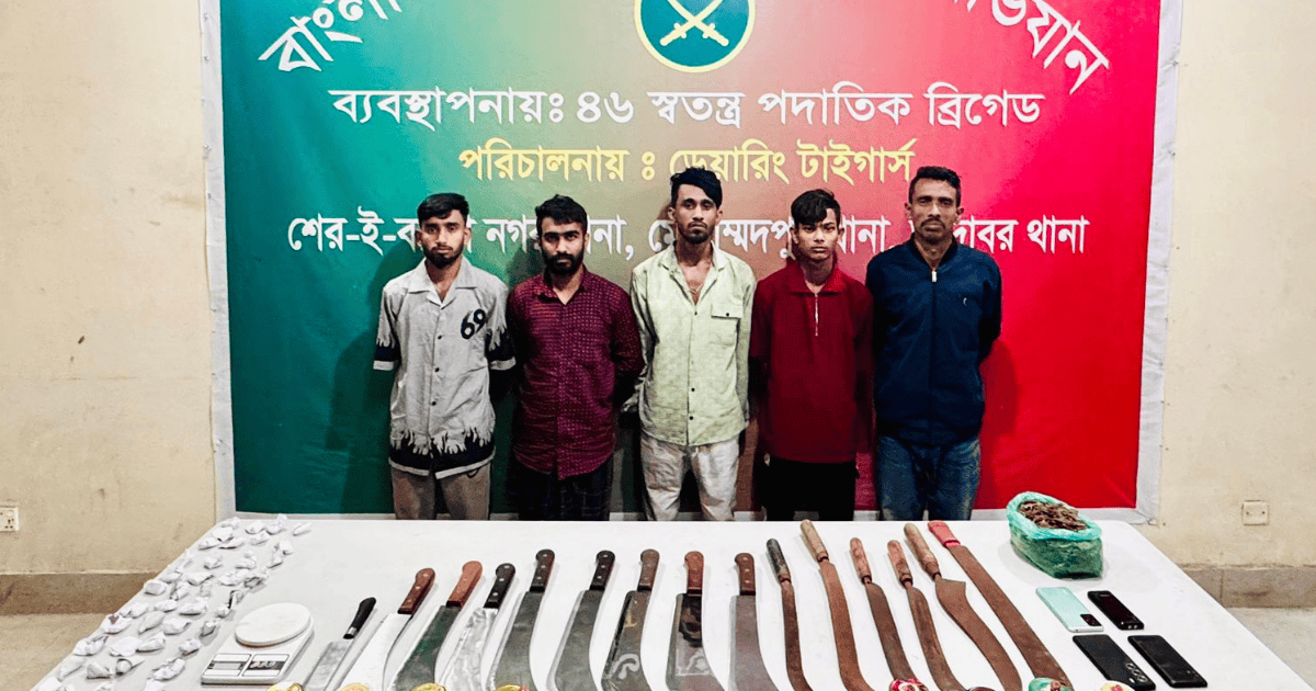 মোহাম্মদপুরে হত্যা মামলার প্রধান আসামি শাওনসহ গ্রেপ্তার ৫