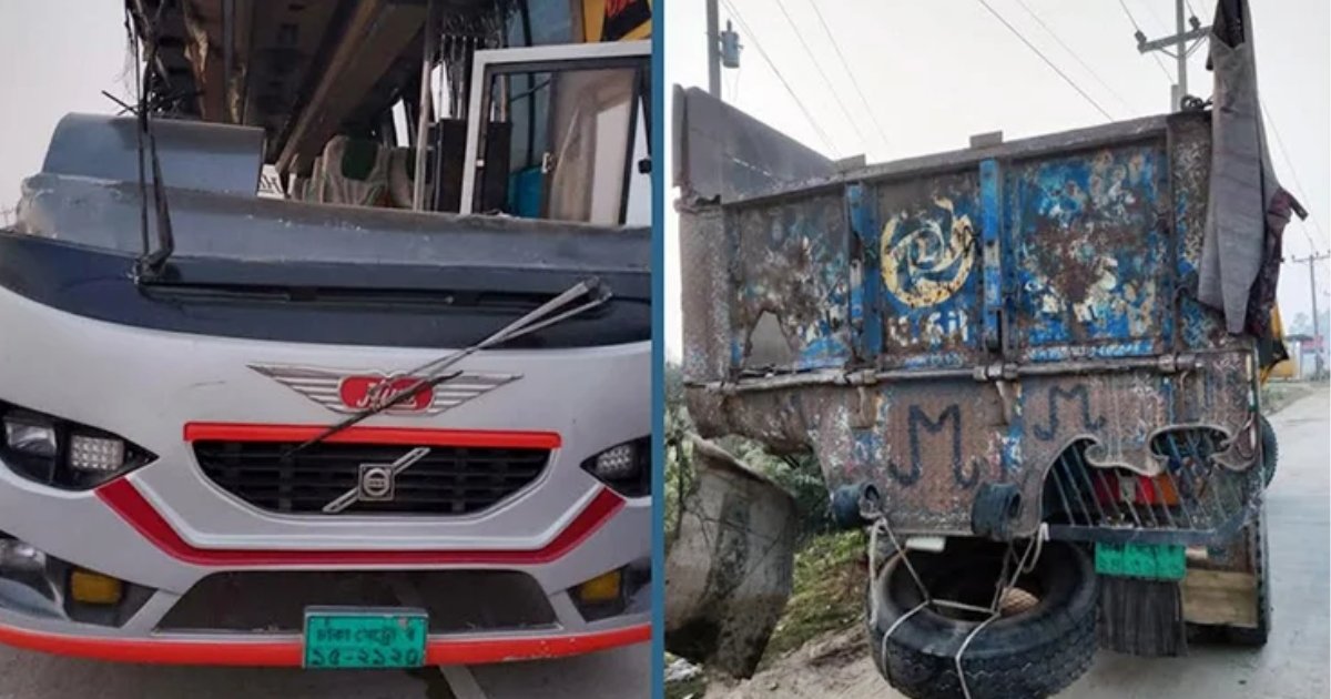 রংপুরে ট্রাক-বাস সংঘর্ষে প্রাণ গেলো তিনজনের, আহত ১২