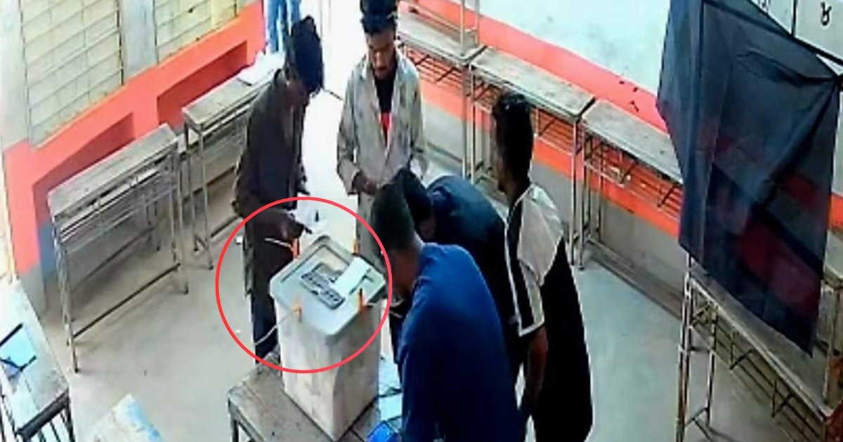 ব্যালট পেপারে সিল মেরে বক্সে ভরছিলেন ৫ তরুণ, ভিডিও ভাইরাল