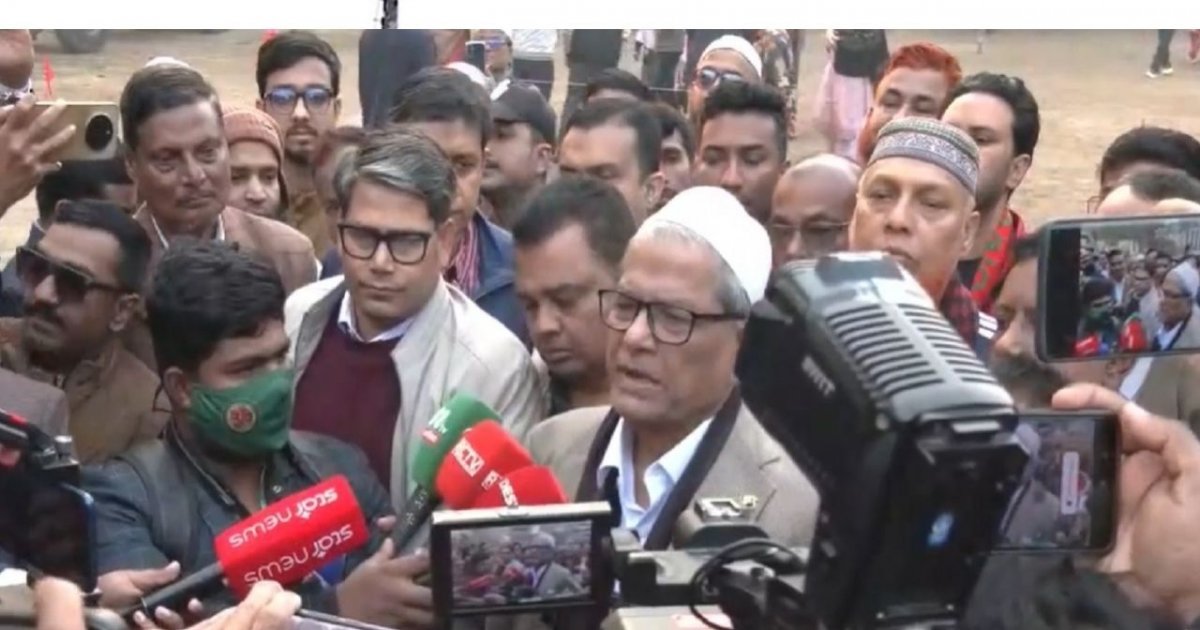 সুষ্ঠু নির্বাচনের প্রত্যাশা মির্জা ফখরুলের