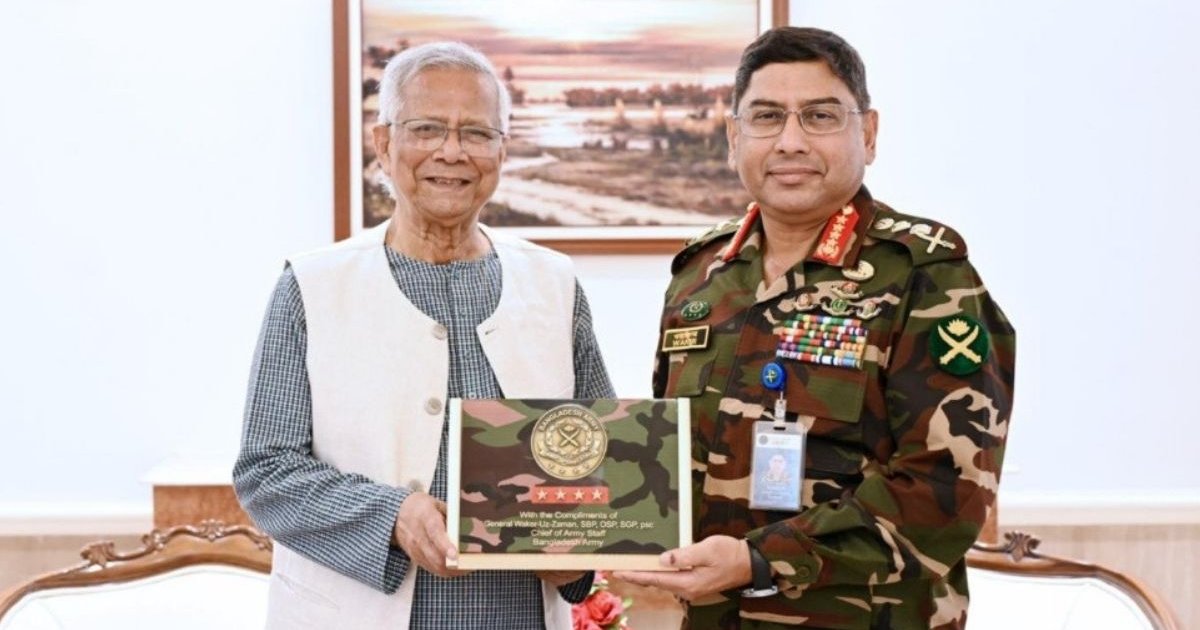 প্রধান উপদেষ্টার সঙ্গে সেনাপ্রধানের বিদায়ী সাক্ষাৎ