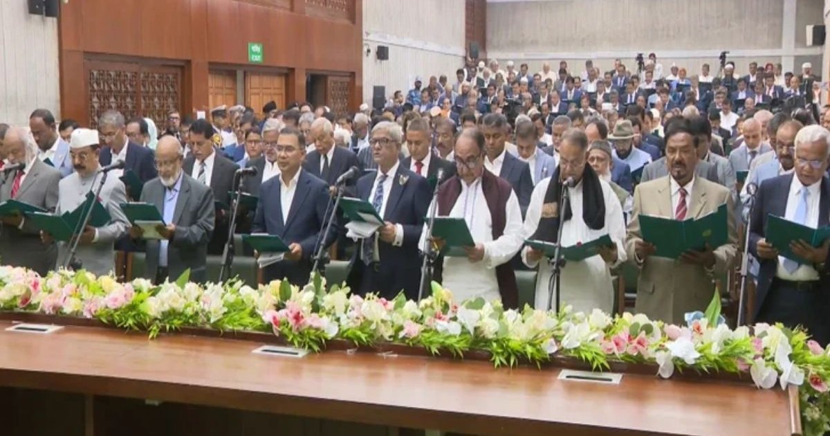 শপথ নিলেন বিএনপির নবনির্বাচিত সংসদ সদস্যরা