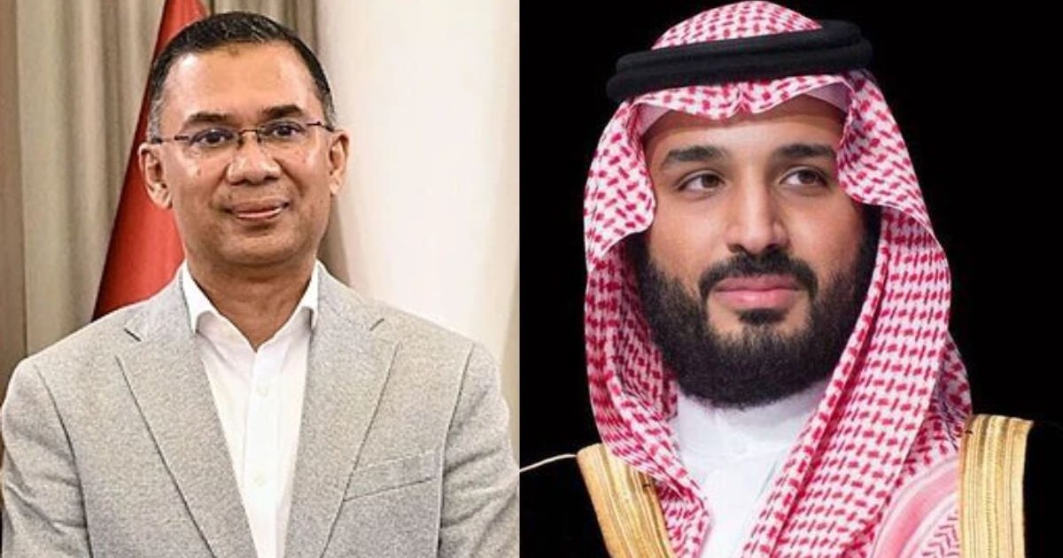 প্রধানমন্ত্রী তারেক রহমানকে অভিনন্দন জানালেন সৌদি আরবের ক্রাউন প্রিন্স সালমান