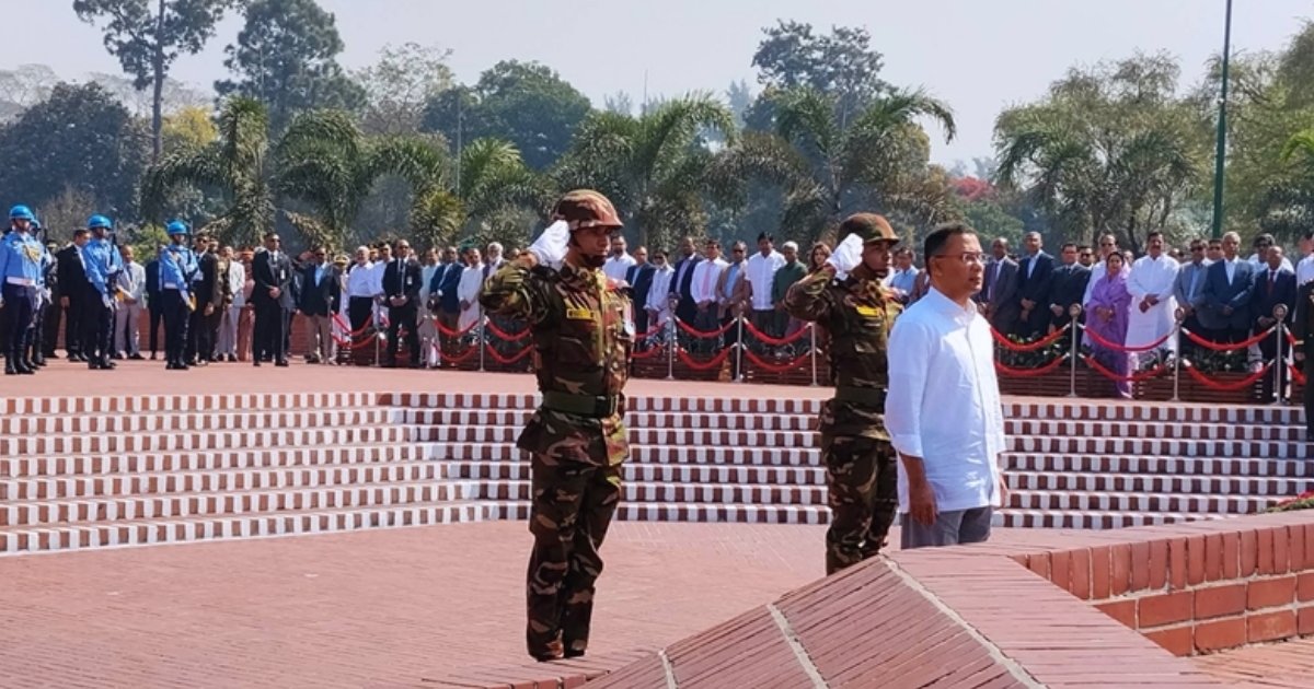 জাতীয় স্মৃতিসৌধে প্রধানমন্ত্রীর শ্রদ্ধা 