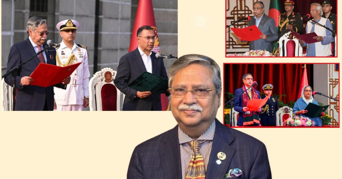 তিন বছরে তিন সরকারকে শপথ পড়ালেন রাষ্ট্রপতি সাহাবুদ্দিন