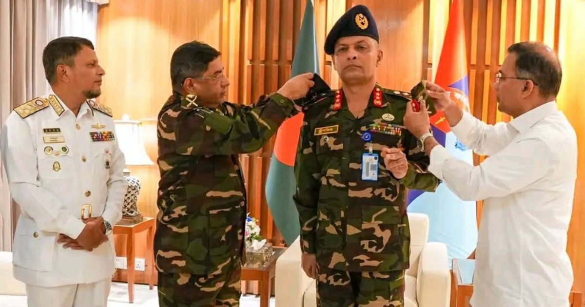 সশস্ত্র বাহিনী বিভাগের নতুন পিএসও লেফটেন্যান্ট জেনারেল মীর মুশফিকুর