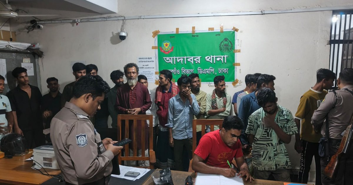 মোহাম্মদপুর-আদাবরে বিশেষ অভিযান, আটক ১০০