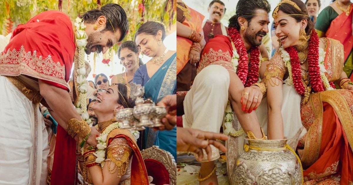 বিয়ের ছবি প্রকাশ করে রাশমিকা লিখলেন, ‘এ হলেন আমার স্বামী’