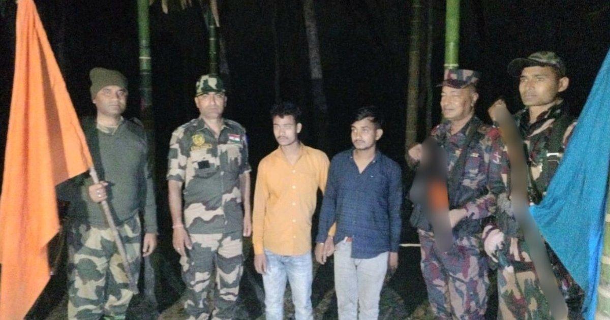 আটকের ৭ ঘণ্টা পর দুই ভারতীয় যুবককে ফেরত দিল বিজিবি