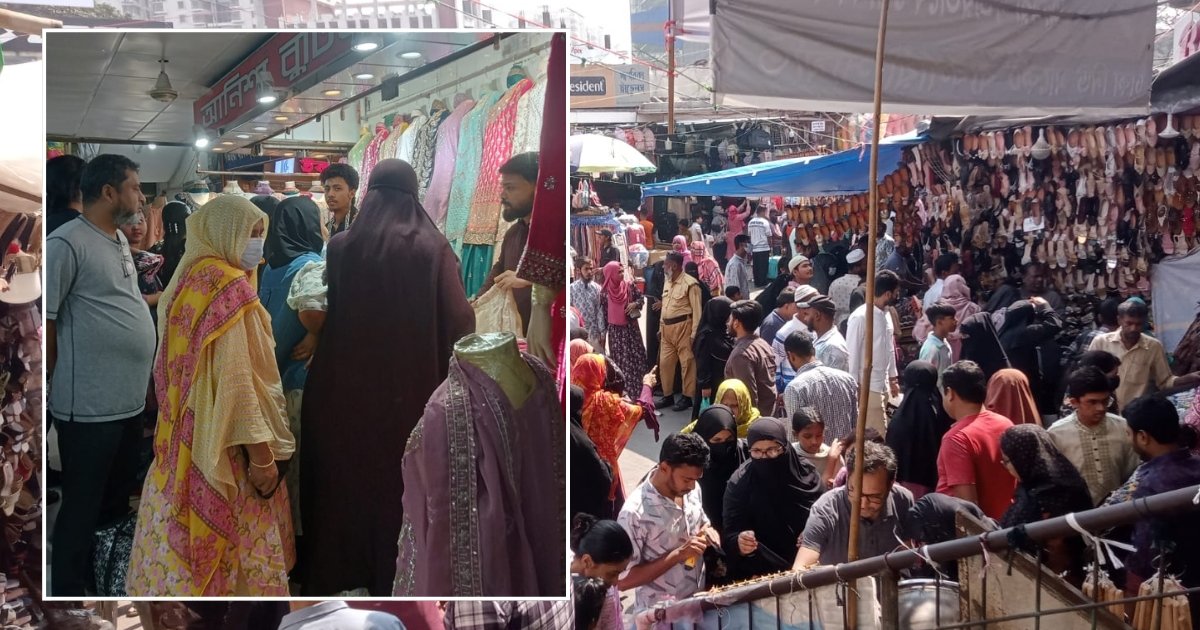 ঈদ ঘিরে রাজধানীর মার্কেটে বাড়ছে ভিড়, নারীদের ‘ফারসি ড্রেসের’ চাহিদা তুঙ্গে 