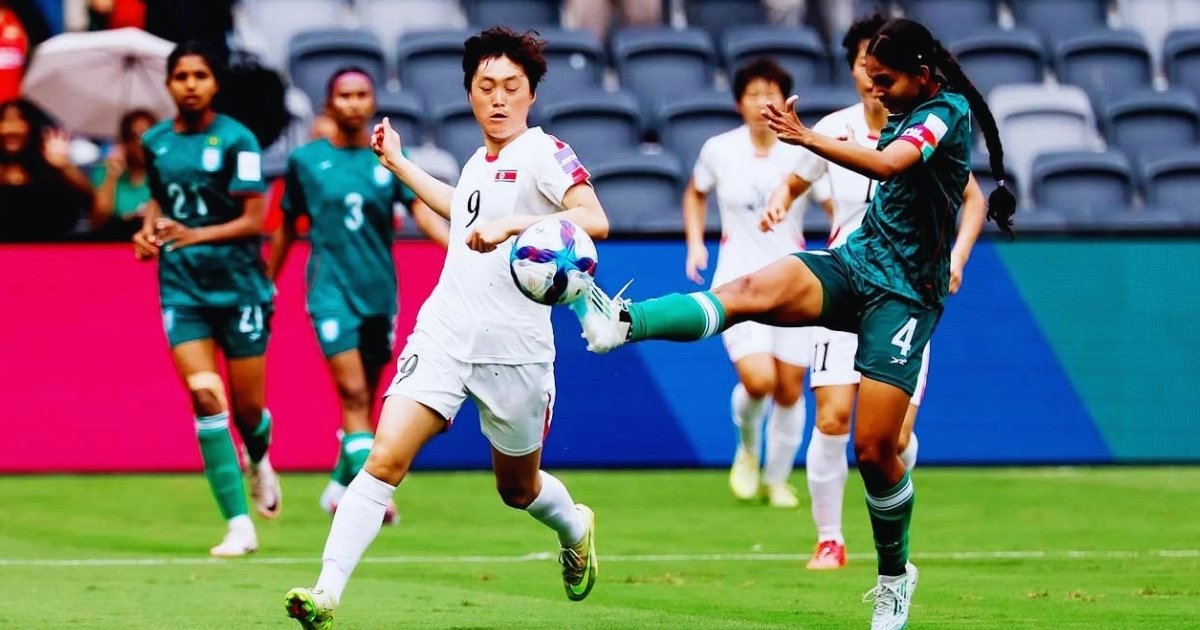 উত্তর কোরিয়ার কাছে ৫ গোলে হারলো বাংলাদেশ নারী ফুটবল দল