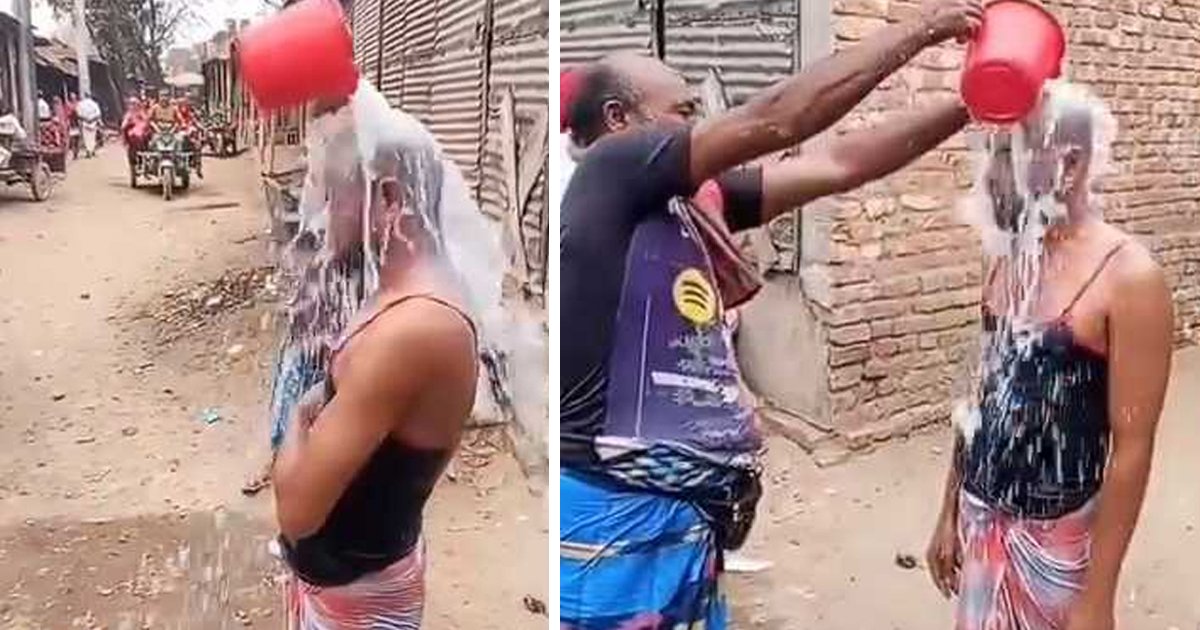 ১ মণ দুধ দিয়ে গোসল করে জুয়া ছাড়ার ঘোষণা যুবকের