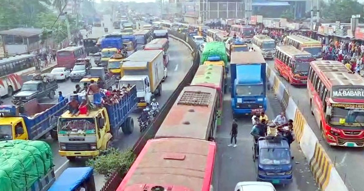 ঈদযাত্রায় ঢাকা-ময়মনসিংহ মহাসড়কে ভোগান্তির আশঙ্কা