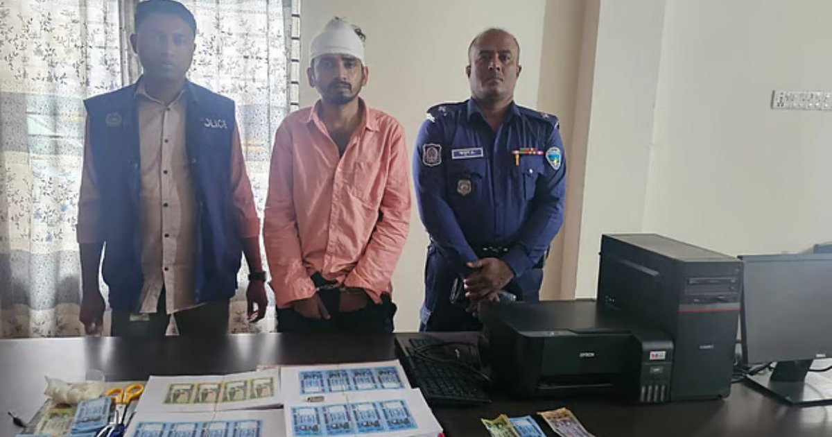 গ্রাফিক্স ডিজাইন শিখে জাল নোট তৈরির অভিযোগে ফেনীতে যুবক গ্রেপ্তার