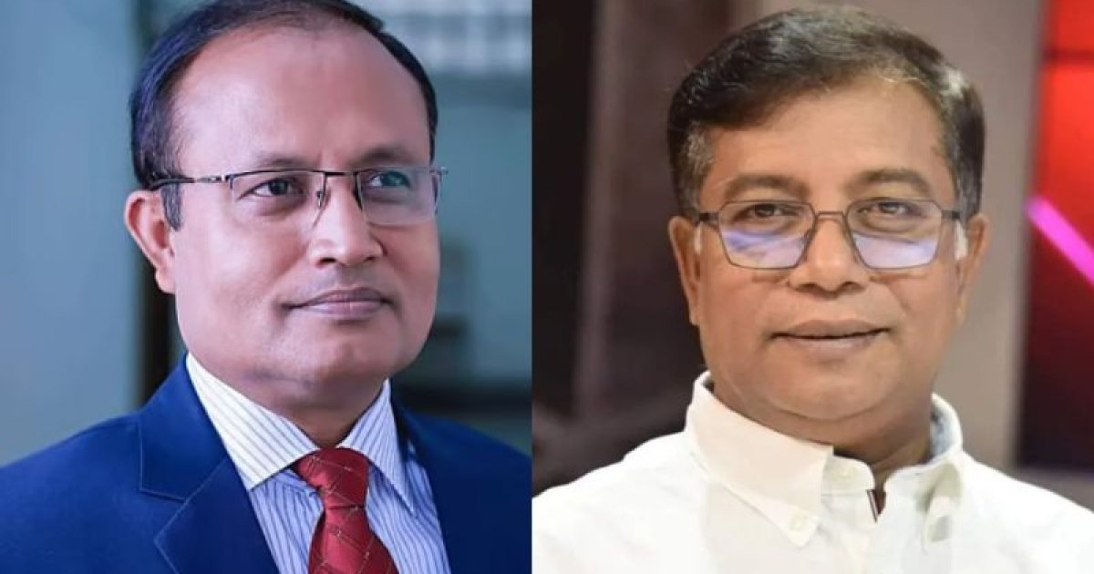 ঢাকা বিশ্ববিদ্যালয়ের নতুন উপাচার্য অধ্যাপক এ বি এম ওবায়দুল ইসলাম, ইউজিসি চেয়ারম্যান অধ্যাপক মামুন আহমেদ