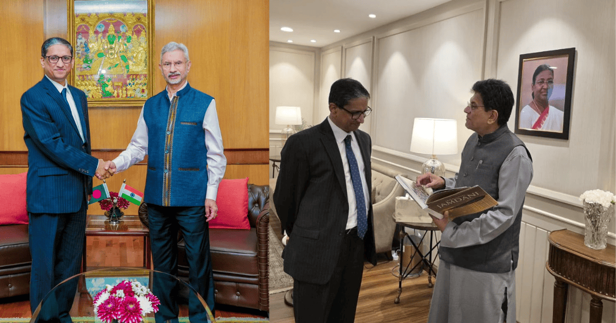 দিল্লিতে বাংলাদেশের হাইকমিশনারের ভারতীয় মন্ত্রীদের সঙ্গে দ্বৈত বৈঠক