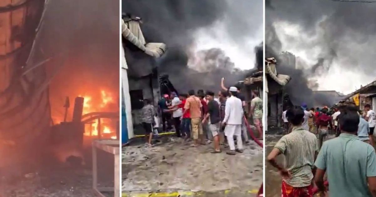 রাজধানীর কদমতলীতে গ্যাসলাইটার কারখানায় ভয়াবহ অগ্নিকাণ্ড, ফায়ার সার্ভিসের ৭ ইউনিট মোতায়েন