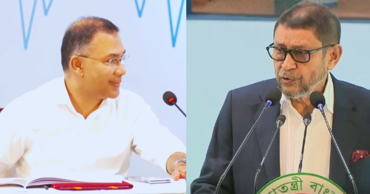 প্রধানমন্ত্রীর সামনেই স্বাস্থ্যমন্ত্রীর প্রশংসা কম করতে বললেন তারেক রহমান